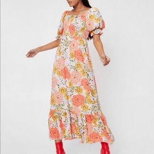 Puff Sleeve Dress! From the super cute Nasty Gal store.